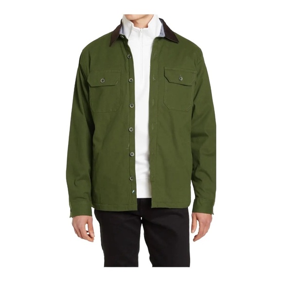 Tailor Vintage Faux Shearling Lined Stretch Canvas Jacket NWOT - Picture 7 of 8